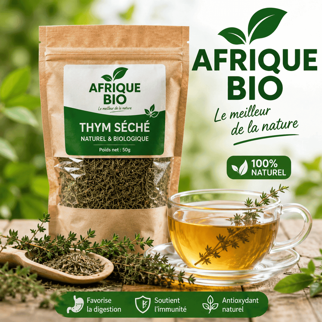 Plante : Thé de Thym pour Nettoie les Voies Respiratoires Naturellement